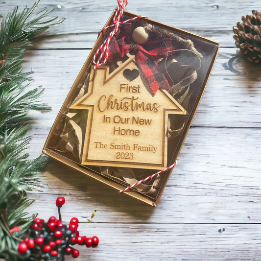 FIRST CHRISTMAS IN OUR NEW HOME ORNAMENT