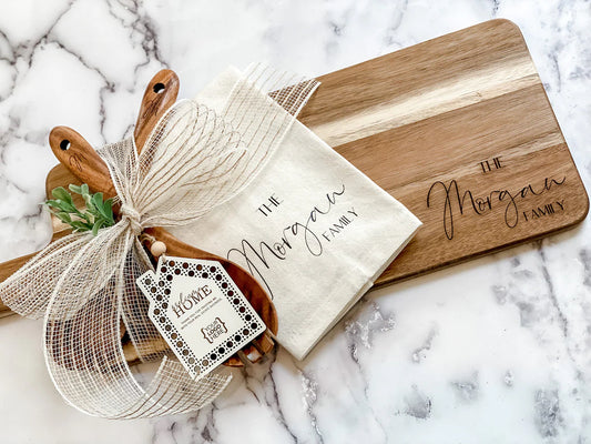 Personalized Housewarming Gift Set, Real Estate Closing Gift Set